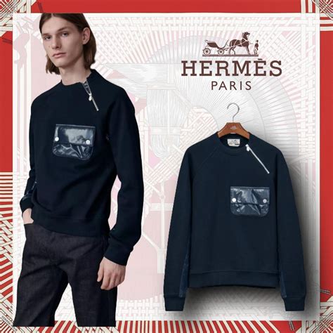 hermes men sweatshirts|hermes long sleeve sweater.